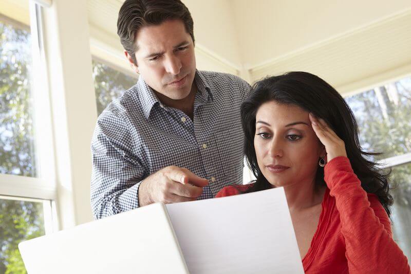 Couple Reviewing Energy Bills
