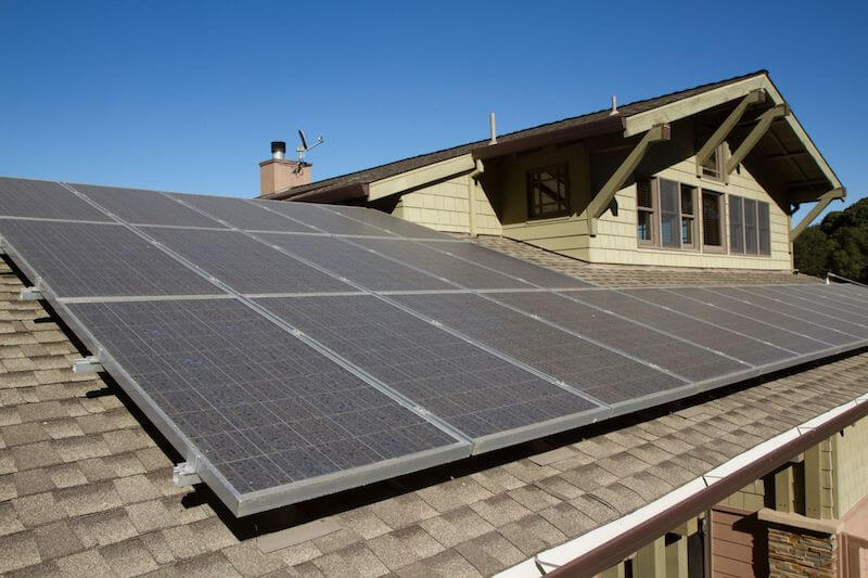 Solar Panels on a house